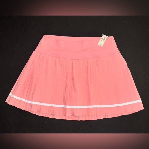 Aerie Offline All Aces pleated mini tennis skirt skort shorts light pink Large L - Picture 6 of 6